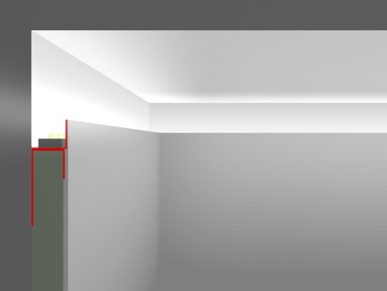 ADP Stuc LED-profiel voor stucwerk