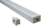Eindkap met draaddoorvoer Led Line Alu 12 mm