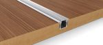 led profiel slim line 15mm inbouw in het hout verwerkt