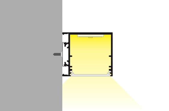Voorbeeld verlichting led stripprofiel led line 3600 2