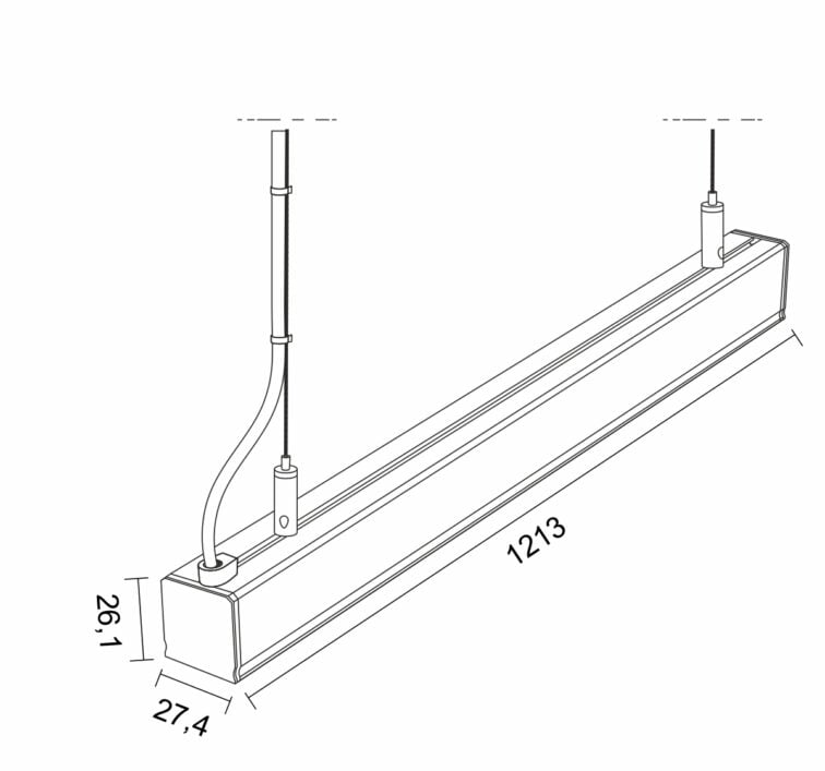 Led Pendel Armatuur - Lumi Linear Dileda