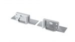 LUMINES ALU eindkap MONO zilver met gat schakels links